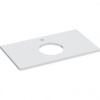 Столешница LEMARK OLIVIA 80 см под 1 раковину из стекла, белый Столешница LEMARK OLIVIA 80 см под 1 раковину из стекла, белый